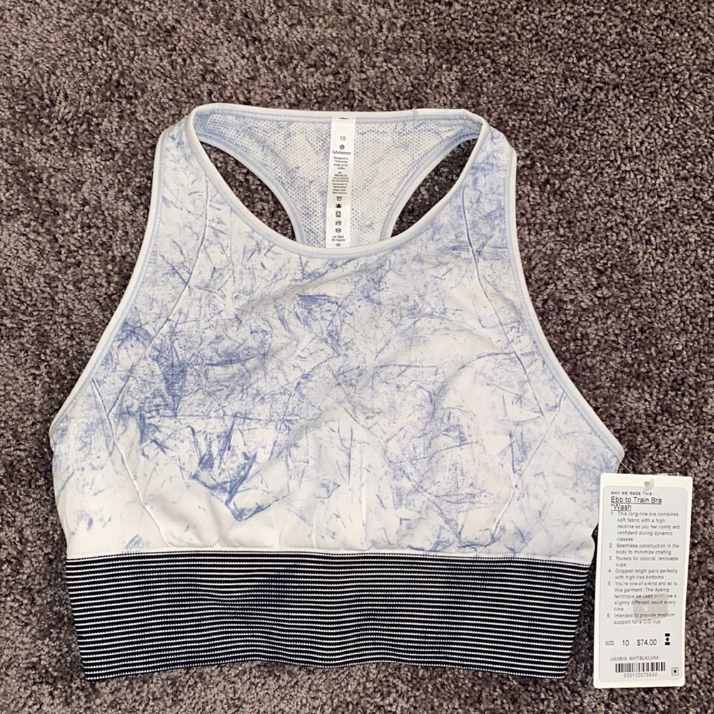 Lululemon Ebb to Train Bra sz 10